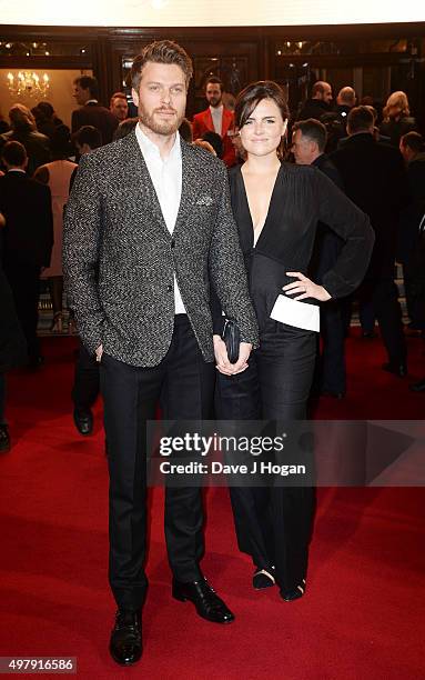 Rick Edwards and Emer Kenny attend the ITV Gala at London Palladium on November 19, 2015 in London, England.