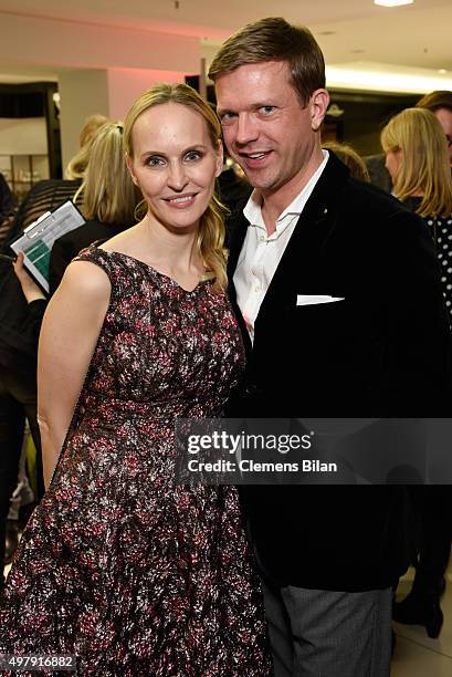 Anne Meyer-Minnemann and Christian Witt of Gala attends GALA Christmas Shopping Night 2015 at Alsterhaus on November 19, 2015 in Hamburg, Germany.