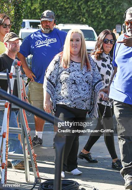 June Shannon and Mike Thompson are seen on November 19, 2015 in Los Angeles, California.