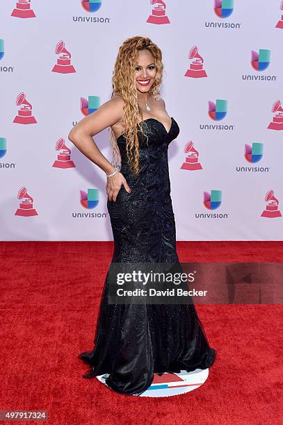 Liza Hernandez attends the 16th Latin GRAMMY Awards at the MGM Grand Garden Arena on November 19, 2015 in Las Vegas, Nevada.