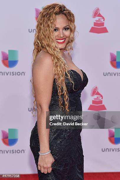 Liza Hernandez attends the 16th Latin GRAMMY Awards at the MGM Grand Garden Arena on November 19, 2015 in Las Vegas, Nevada.