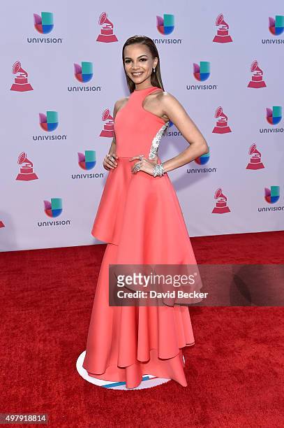 Recording artist Leslie Grace attends the 16th Latin GRAMMY Awards at the MGM Grand Garden Arena on November 19, 2015 in Las Vegas, Nevada.
