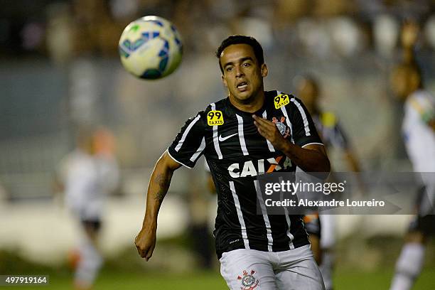 Jadson of Corinthians in action during the match between Vasco and Corinthians as part of Brasileirao Series A 2015 at Sao Januario Stadiumon...