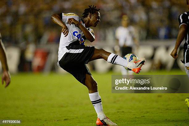 Andrezinho of Vasco in action during the match between Vasco and Corinthians as part of Brasileirao Series A 2015 at Sao Januario Stadium on November...