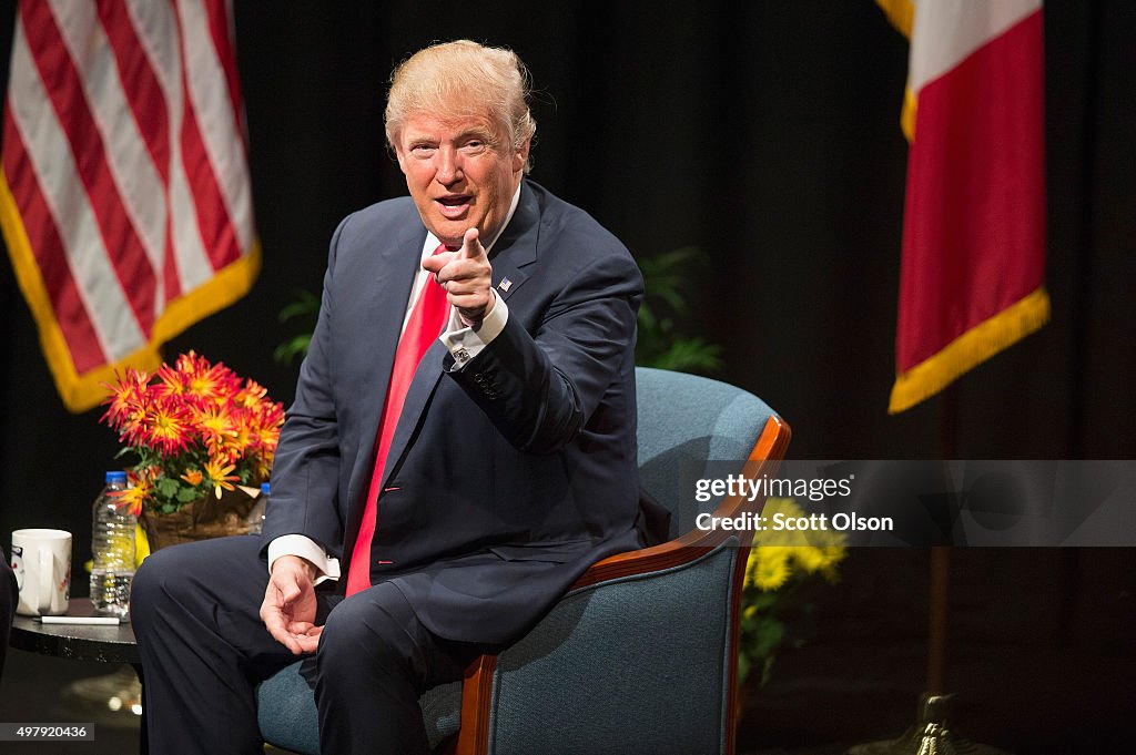 Donald Trump Holds Campaign Town Hall In Iowa