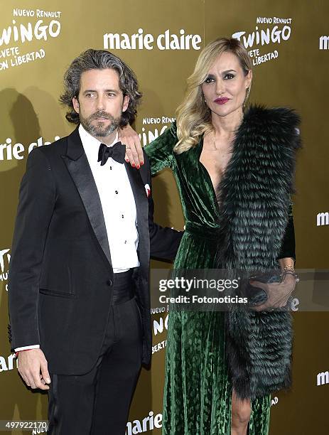 Hugo Portuondo and Clara Courel attend the 2015 Marie Claire Prix de la Mode at Callao Cinema on November 19, 2015 in Madrid, Spain.