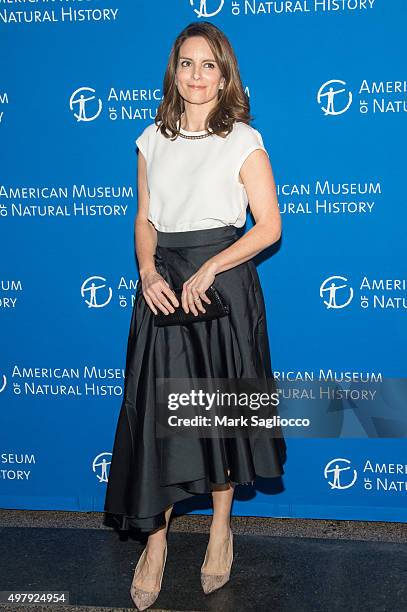 Actress Tina Fey attends the 2015 American Museum Of Natural History Museum Gala at American Museum of Natural History on November 19, 2015 in New...