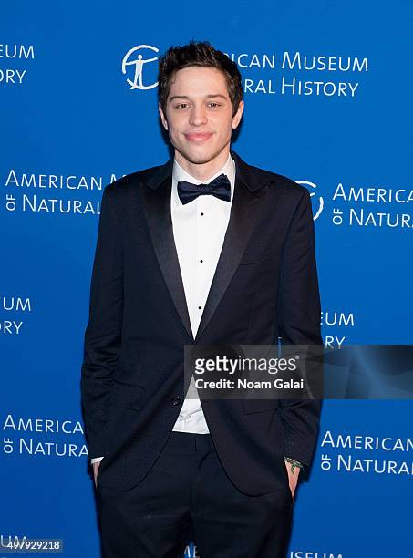 Pete Davidson attends the 2015 American Museum of Natural History Museum Gala at American Museum of Natural History on November 19, 2015 in New York...