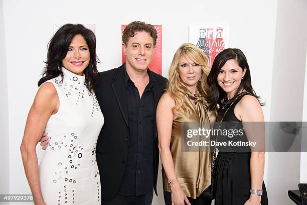 Sheila Rosenblum, Pop Artist Burton Morris and Ramona Singer attend the Sheila Rosenblum Resident Magazine Cover Party at Soho Contemporary Art...