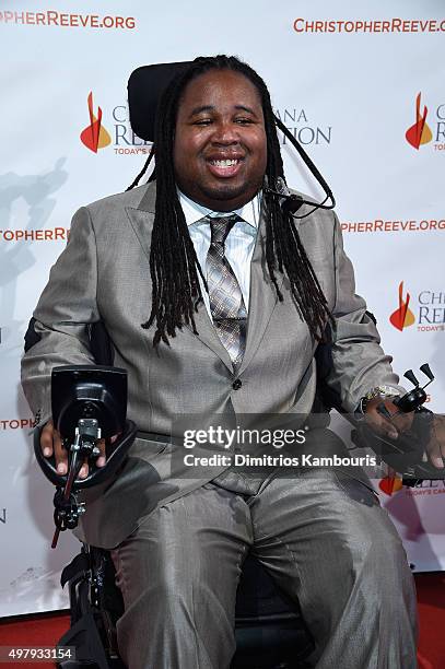 Eric LeGrand attends The Christopher & Dana Reeve Foundation 25th Anniversary "A Magical Evening" Gala on November 19, 2015 in New York City.