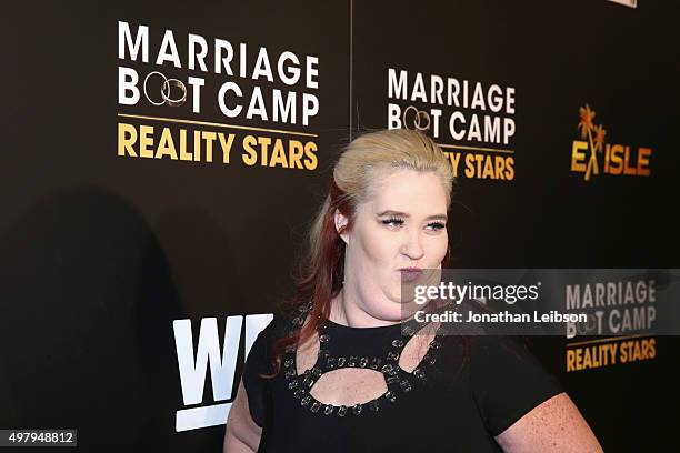 Personality June "Mama June" Shannon attends the WE tv premiere of "Marriage Boot Camp" Reality Stars and "Ex-isled" on November 19, 2015 in Los...