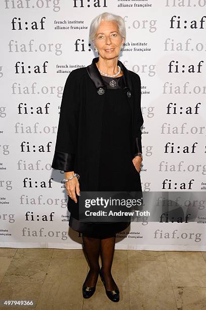 Lawyer Christine Lagarde attends the 2015 Trophee Des Arts gala at The Plaza Hotel on November 19, 2015 in New York City.