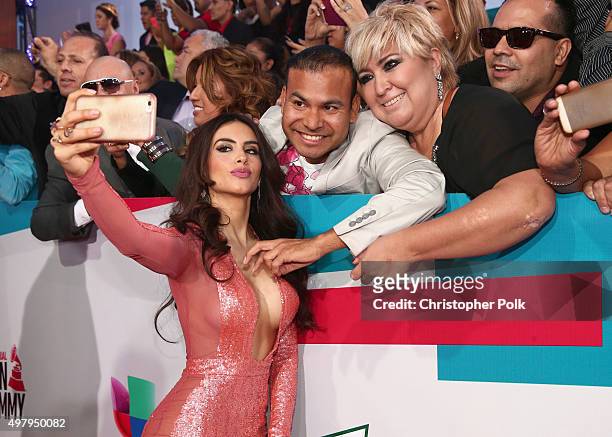 Personality Jessica Cediel attends the 16th Latin GRAMMY Awards at the MGM Grand Garden Arena on November 19, 2015 in Las Vegas, Nevada.