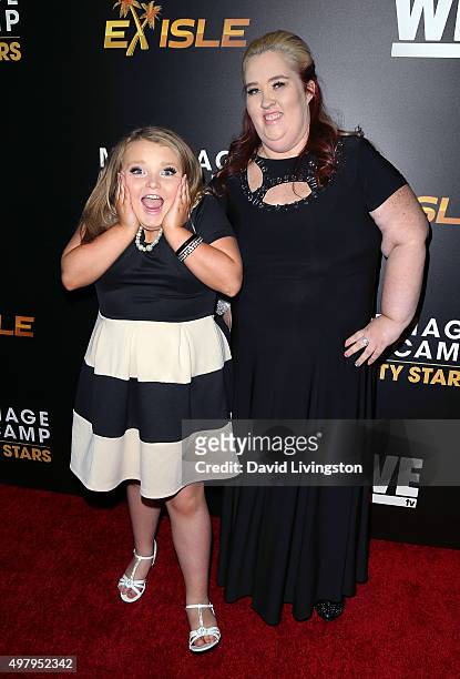 Personalities Alana 'Honey Boo Boo' Thompson and June 'Mama June' Shannon attend We tv's celebration of the premieres of 'Marriage Boot Camp Reality...