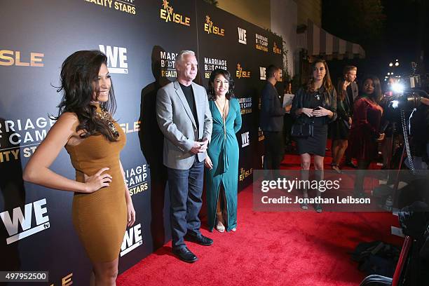 Directors Ilsa Norman, Jim Carroll and Elizabeth Carroll attend the WE tv premiere of "Marriage Boot Camp" Reality Stars and "Ex-isled" on November...