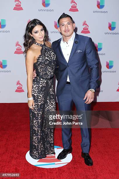 Fighter Anthony Pettis attends the 16th Latin GRAMMY Awards at the MGM Grand Garden Arena on November 19, 2015 in Las Vegas, Nevada.