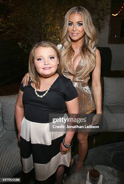 Personality Honey Boo Boo and model Carmen Electra attend the WE tv premiere of "Marriage Boot Camp" Reality Stars and "Ex-isled" on November 19,...