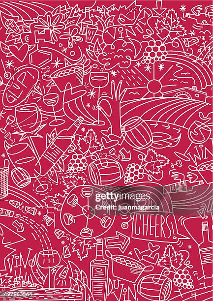 wine. dithering on red background - taste test stock illustrations