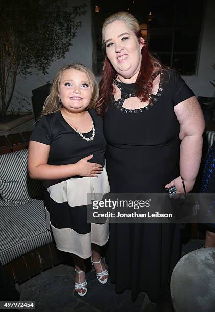 Personalities Alana "Honey Boo Boo" Thompson and June "Mama June" Thompson attend the WE tv premiere of "Marriage Boot Camp" Reality Stars and...