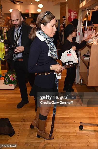 Designer Marisol Deluna attends the Housing Works' Fashion for Action 2015 at the Housing Works thrift store on November 19, 2015 in New York City.