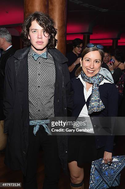 Beau Watson and designer Marisol Deluna attend the Housing Works' Fashion for Action 2015 at the Rubin Museum on November 19, 2015 in New York City.