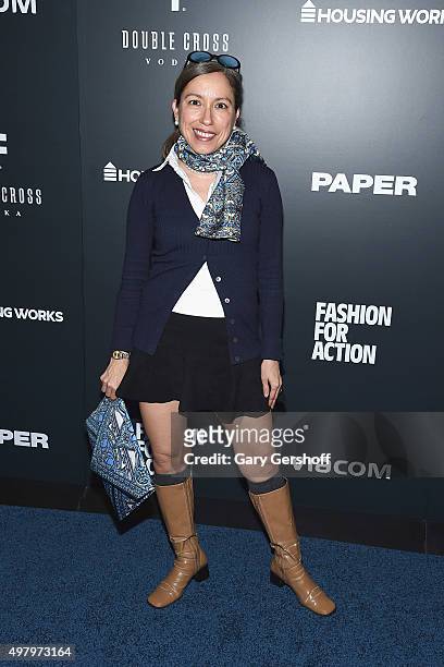 Designer Marisol Deluna attends the Housing Works' Fashion for Action 2015 at the Rubin Museum on November 19, 2015 in New York City.