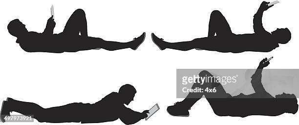 mann liegen - lying down stock-grafiken, -clipart, -cartoons und -symbole