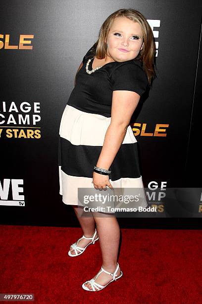 Personality Alana "Honey Boo Boo" Thompson attends the We tv celebrates the premiere of "Marriage Boot Camp" Reality Stars and "Ex-isled" at Le...