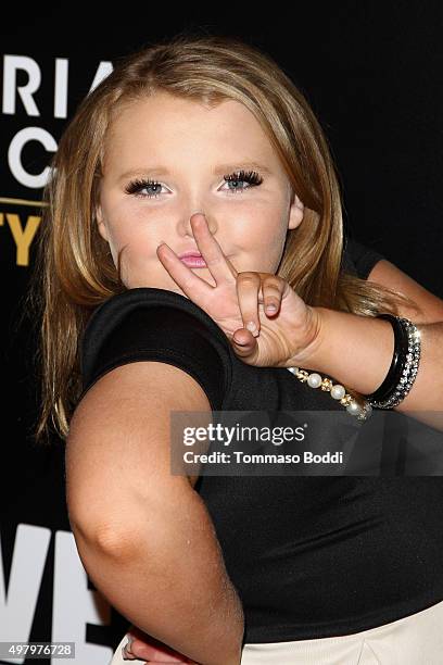 Personality Alana "Honey Boo Boo" Thompson attends the We tv celebrates the premiere of "Marriage Boot Camp" Reality Stars and "Ex-isled" at Le...