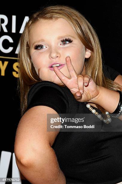 Personality Alana "Honey Boo Boo" Thompson attends the We tv celebrates the premiere of "Marriage Boot Camp" Reality Stars and "Ex-isled" at Le...