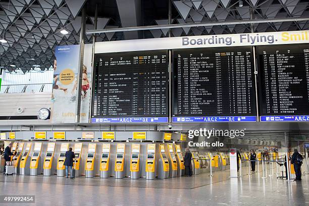 departure terminal 1 airport frankfurt - frankfurt international airport stock pictures, royalty-free photos & images