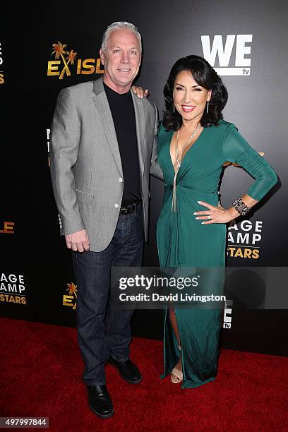 Directors Jim Carroll and Elizabeth Carroll attend We tv's celebration of the premieres of 'Marriage Boot Camp Reality Stars' and 'Ex-isled' at Le...