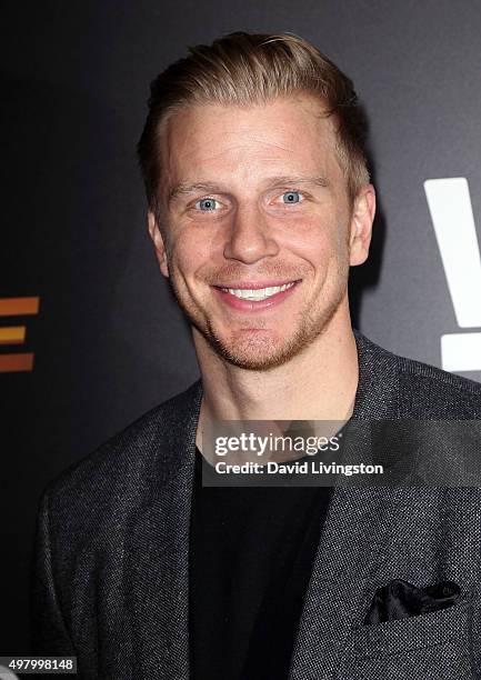 Personality Sean Lowe attends We tv's celebration of the premieres of 'Marriage Boot Camp Reality Stars' and 'Ex-isled' at Le Jardin on November 19,...