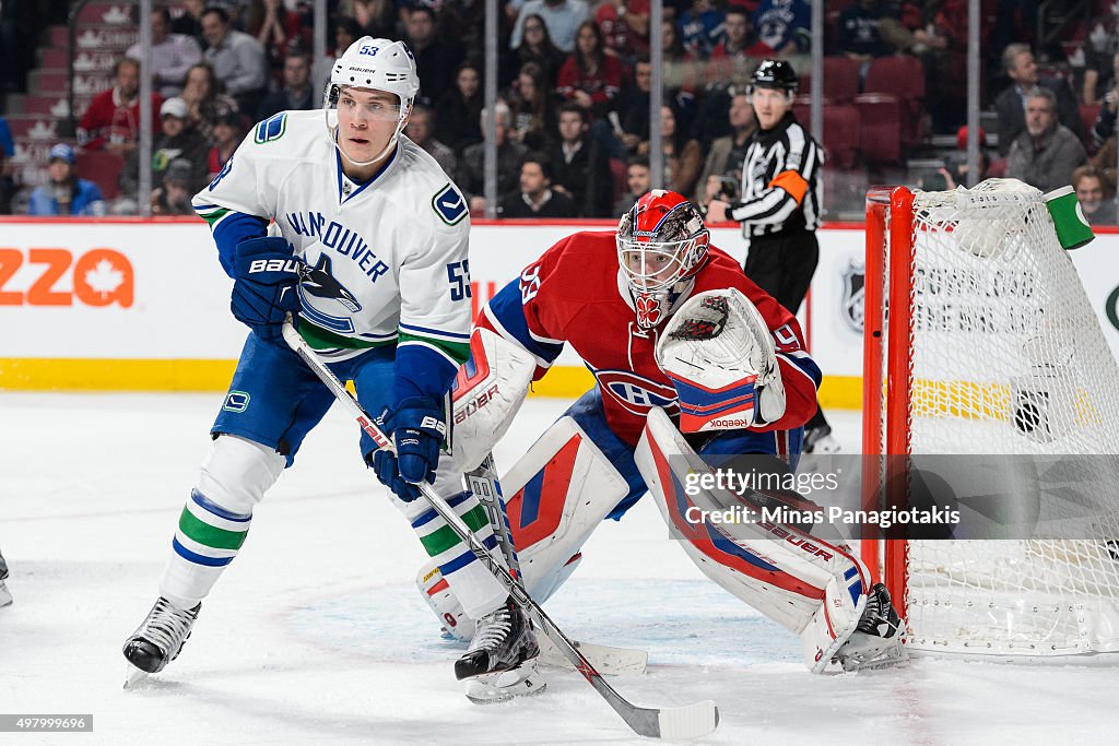 Vancouver Canucks v Montreal Canadiens