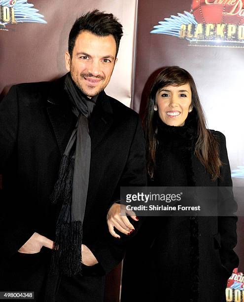 Peter Andre and partner Janette Manrara arrive to attend a special edition of 'Stricly Come Dancing' - 'Strictly Blackpool' at Tower Ballroom on...
