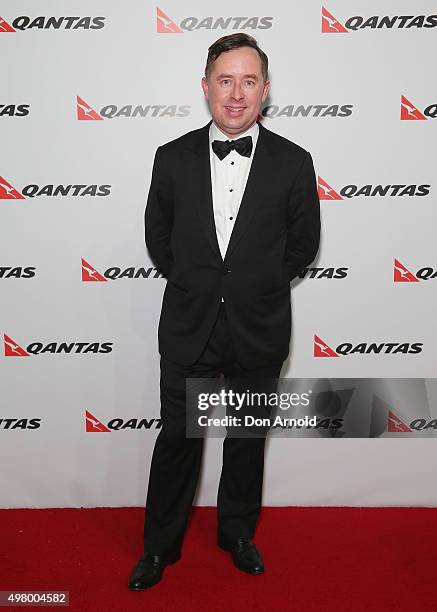 Alan Joyce arrives at the QANTAS 95th Birthday Gala Celebration at Hangar 96 in the Qantas Jetbase on November 20, 2015 in Sydney, Australia.