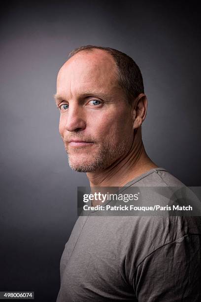 Actor Woody Harrelson is photographed for Paris Match on November 9, 2015 in Paris, France.