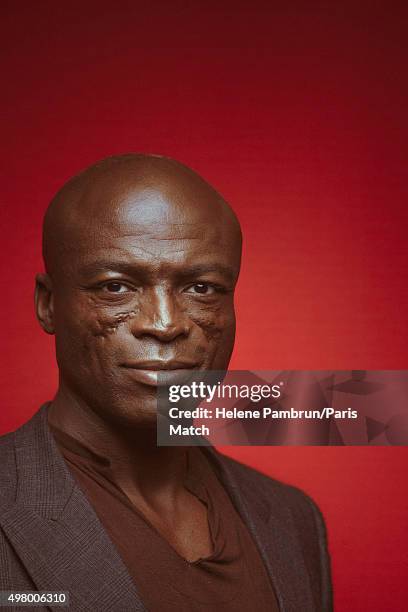 Singer & musician Seal is photographed for Paris Match on November 29, 2015 in Paris, France.