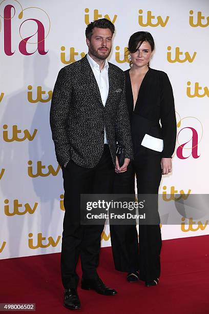 Rick Edwards and Emer Kenny attend the ITV Gala at London Palladium on November 19, 2015 in London, England.