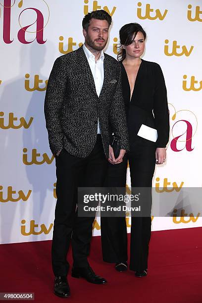 Rick Edwards and Emer Kenny attend the ITV Gala at London Palladium on November 19, 2015 in London, England.