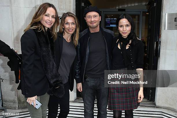 Sharon Corr, Caroline Corr, Jim Corr and Andrea Corr seen at BBC Radio 2 on November 20, 2015 in London, England.