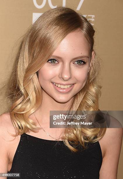 Actress Jessica Belkin arrives at the premiere screening of FX's 'American Horror Story: Hotel' at Regal Cinemas L.A. Live on October 3, 2015 in Los...