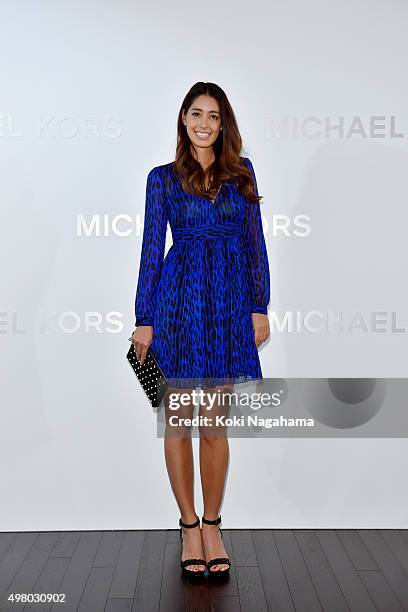 Actress/model Izumi Mori attends the opening event for the Michael Kors Ginza Flagship Store on November 20, 2015 in Tokyo, Japan.