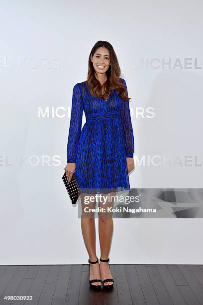 Actress/model Izumi Mori attends the opening event for the Michael Kors Ginza Flagship Store on November 20, 2015 in Tokyo, Japan.