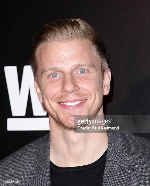 Personality Sean Lowe arrives at We tv celebrates the Premiere of "Marriage Boot Camp" Reality Stars and "Ex-isled" at Le Jardin on November 19, 2015...