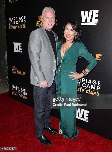 Directors Jim Carroll and Elizabeth Carroll arrive at We tv celebrates the Premiere of "Marriage Boot Camp" Reality Stars and "Ex-isled" at Le Jardin...