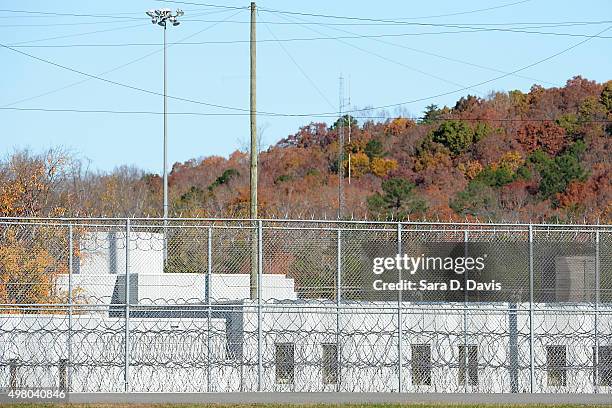 The fence around the federal prison in Butner, North Carolina where convicted Israel spy Jonathan Pollard was released from is seen on November 20,...