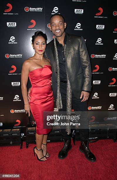 Jada Pinkett Smith and Will Smith attend Sony Music Latin's Official Latin Grammy After Party at XS nightclub at Encore Las Vegas on November 19,...