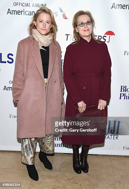 Mamie Gummer and Meryl Streep attend the 29th Annual Citymeals-On-Wheels Power Lunch For Women at The Plaza Hotel on November 20, 2015 in New York...