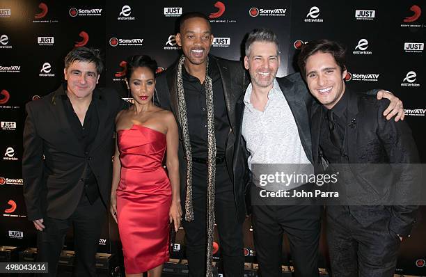 Afo Verde , Jada Pinkett Smith, Will Smith and Diego Boneta attend Sony Music Latin's Official Latin Grammy After Party at XS nightclub at Encore Las...